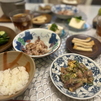 鯵✨の✨なめろう✨で✨お家ごはん✨