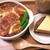 カレードリアとチーズケーキの晩ごはん