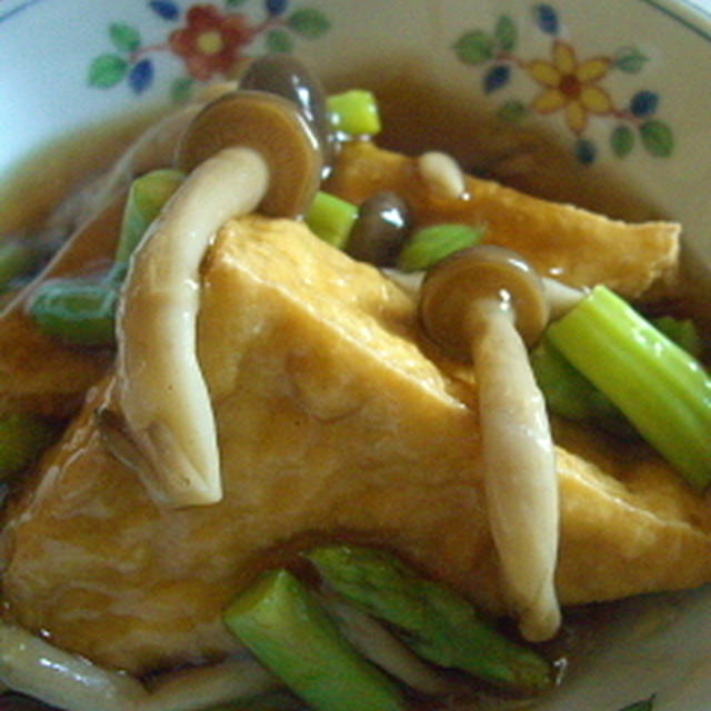 厚揚げのきのこあんかけ