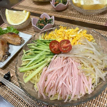 【おうちごはん】変化する両親との２世帯生活【冷やし中華de夕食】と。【おつまみ】と。【息子弁当】