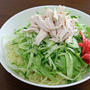 蒸し鶏があったんでマルちゃん「正麺　ごまだれ冷し」