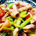 芹菜魷魚│中華風セリとイカの炒め物