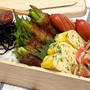 【お弁当】お弁当作り/ワンパン弁当/豚バラにんにくの芽巻き