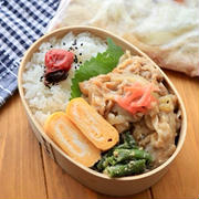 レンチンパックで作る生姜焼き弁当♪
