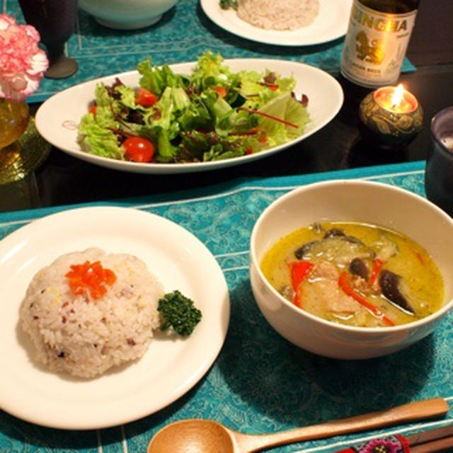 辛～いタイのグリーンカレー