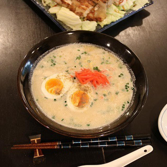 濃厚なのにヘルシー！！とんこつ風ラーメンを作ろう！！