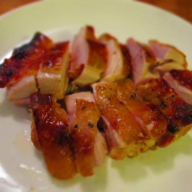 魚焼きグリルで鶏もも肉の柚子こしょう焼き