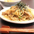 焼きうどん＆きなこ餅