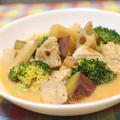 21/05/01　豚肉と根菜の大根キムチ豆乳味噌スープ
