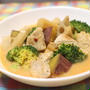 21/05/01　豚肉と根菜の大根キムチ豆乳味噌スープ