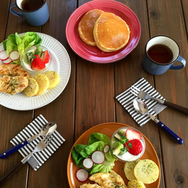 簡単スピードレシピで豪華っぽい朝ごはん＊打ち合わせです＊