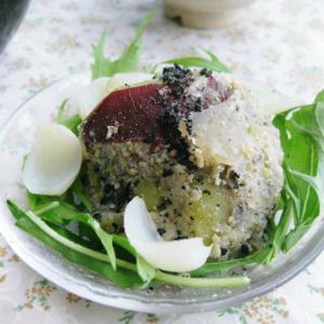 シンプル味。お芋のミレットおからサラダ。