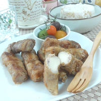 「国内産二十五穀米」☆高野豆腐の肉巻き　ケチャップソース