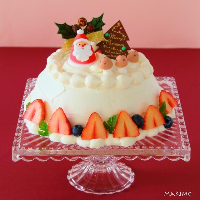 【レシピ】クリスマスに★苺のドームケーキ
