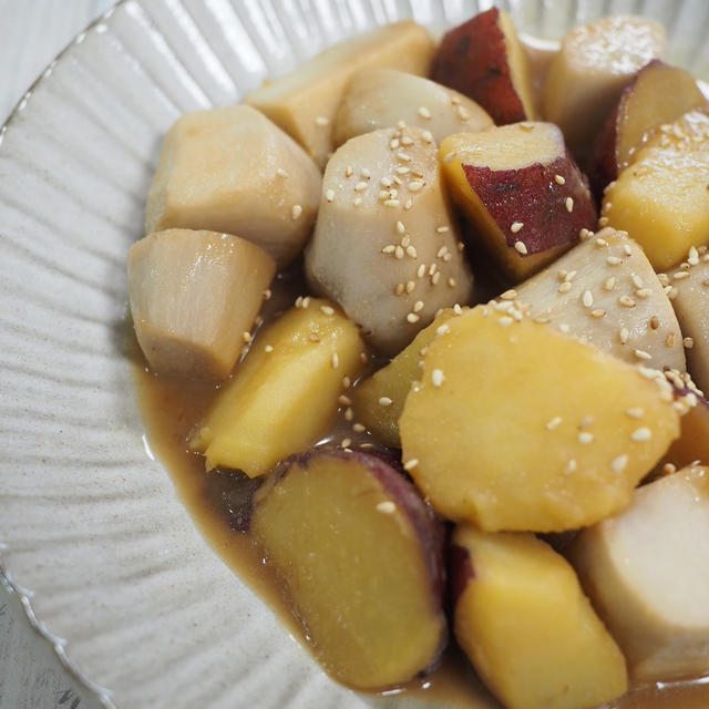里芋とサツマイモの煮っころがし【＃煮っころがし　＃簡単レシピ】
