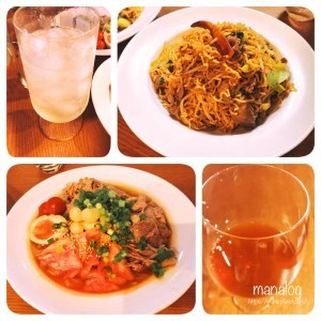 週末の夏の麺メニュー！XO醤香る♪牛肉と青梗菜の焼きそばと、つるりん牛冷しゃぶの盛岡冷麺