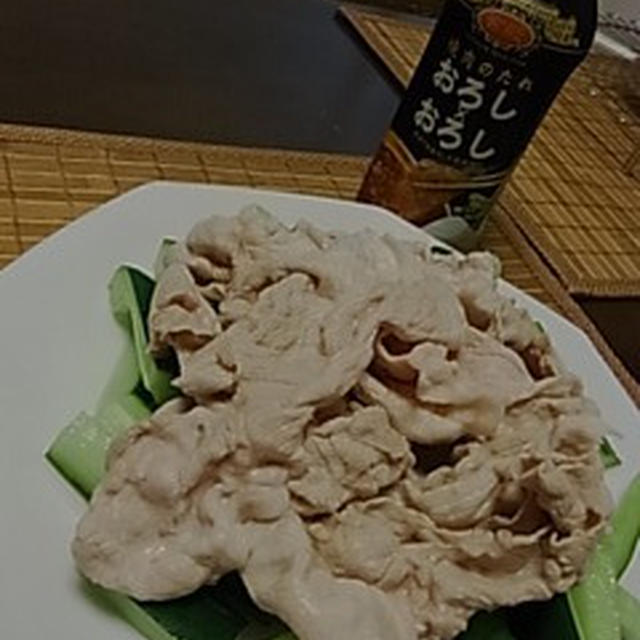 宮殿焼肉のたれ　おろし×おろしで...　〜豚しゃぶ de きゅうりたっぷりたべちゃおう♪〜