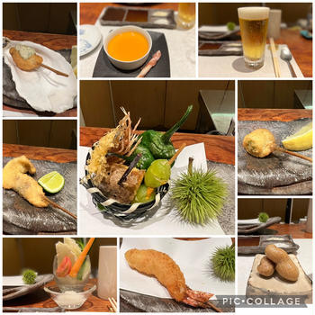 法善寺横丁　wasabiで創作串カツ〜季節を味わう