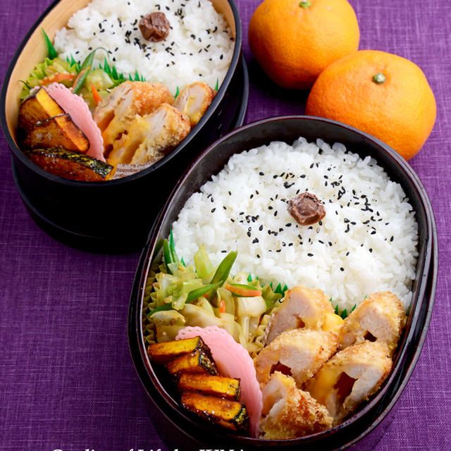 【今日のおべんと】チーズインささみカツのお弁当