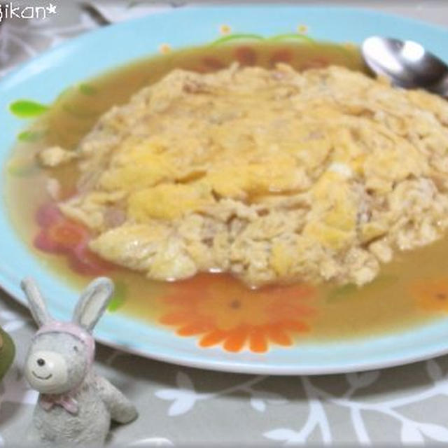 歯応えシャキシャキ♪じゃが芋とツナのかに玉風★