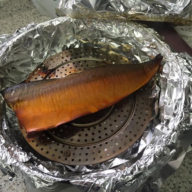 しめ鯖を燻製にしました♫