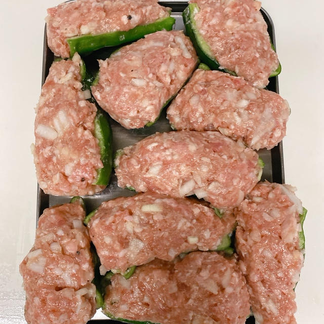 子どもが楽しみにしている肉ピーマン♡
