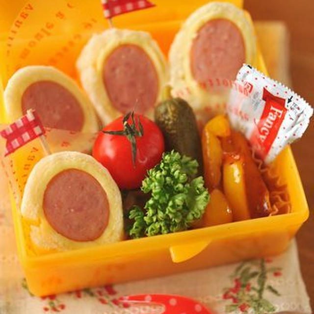 ウインナーロールのお弁当