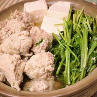 【モニター】　ミツカン味ぽんＤＥごぼう入り肉団子とせりの鍋