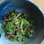 茎野菜と行者にんにくのおかか胡麻和え