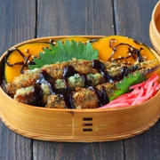 朝10分！「ししゃも磯辺カツ」「レンジかぼちゃの塩昆布和え」2品弁当　＆　かぼちゃのお弁当おかずレシピ10選