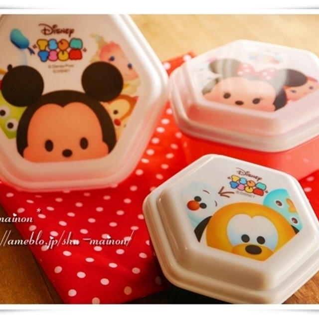 ＊TSUMTSUMのお弁当箱が可愛い＆使える！☆道具紹介＊
