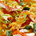 【具沢山！！菜園野菜フル活用の蟹豆腐】にんじんのとろ実スープでヘルシージューシー簡単！！♪