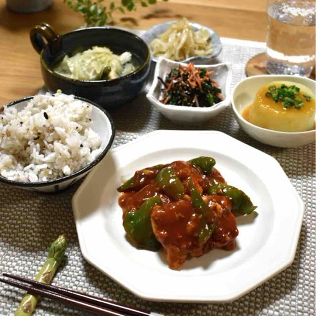 【レシピ】鶏肉とピーマンの甘辛ケチャップソース✳︎主菜✳︎簡単✳︎疲労回復✳︎筋肉アップ
