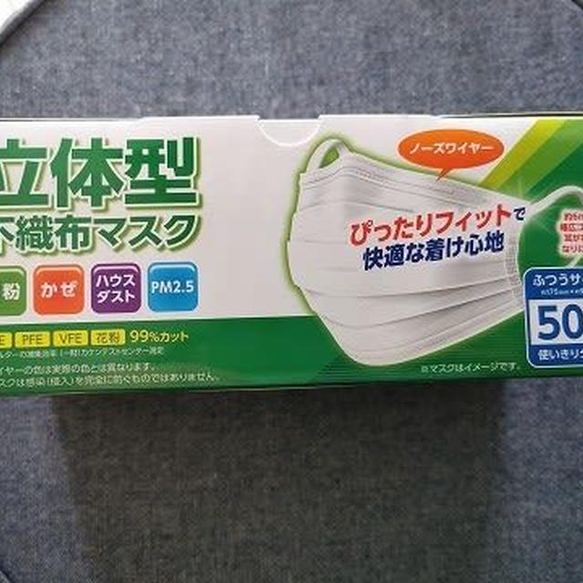 【コストコオンライン】ヘルスタージャパン「立体型不織布マスク」