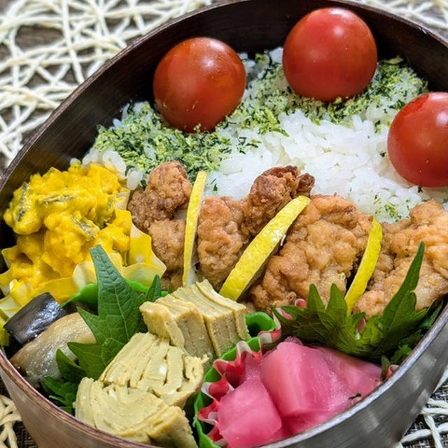 ミニトマトとご飯～夫のお弁当５８
