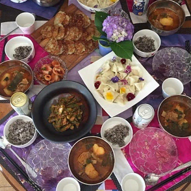 オンマさんの韓国料理教室へ