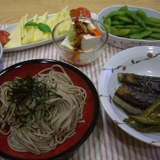 ナスと青なんばん煮浸し