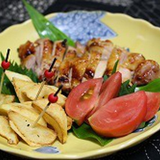 タレに漬けて焼くだけスパイシーハニーチキン