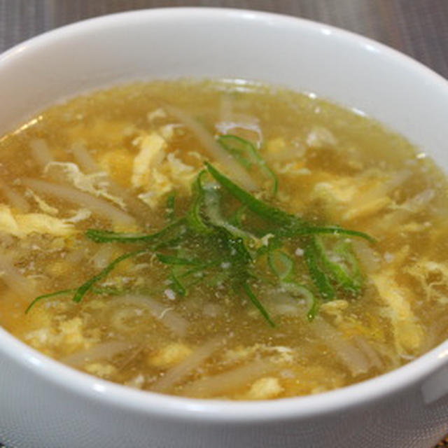 365日レシピNo.126「もやしの中華スープ」