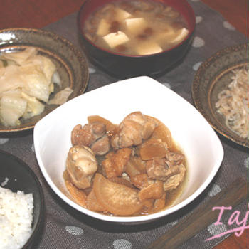 鶏肉と大根と油揚げの煮物