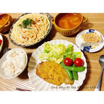 ある日の晩ごはん。