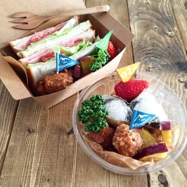 朝ごはん弁当と、お出掛け日記。