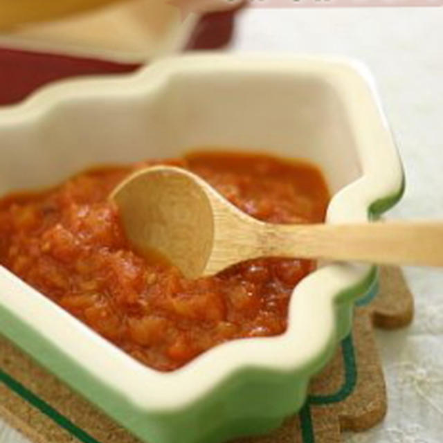 レンジで作る簡単なトマトソース