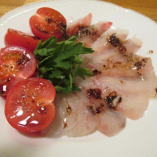 【旨魚料理】クロダイのカルパッチョ