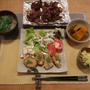 タケノコで”豚竹焼”の晩ご飯と　義実家のアイリスと　我が家のハナミズキ♪