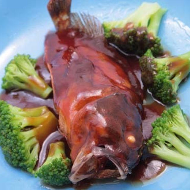 かさごの唐揚げ　甘酢あんかけ