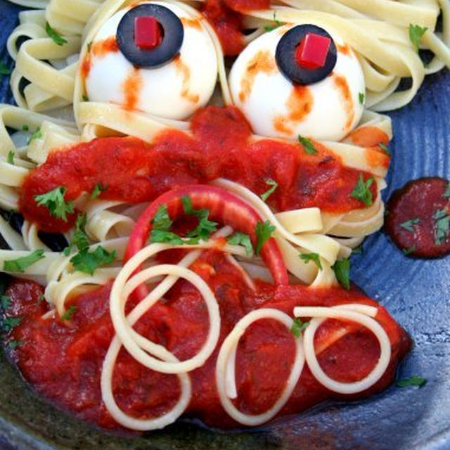 Halloween Pasta怖!? ハロウィーンパスタ