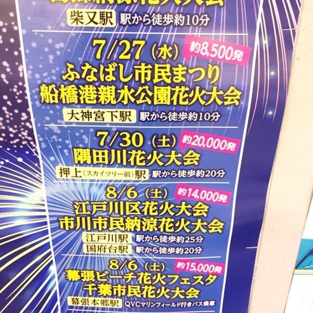 花火大会 京成沿い