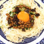 簡単ヘルシー、納豆素麺ランチ