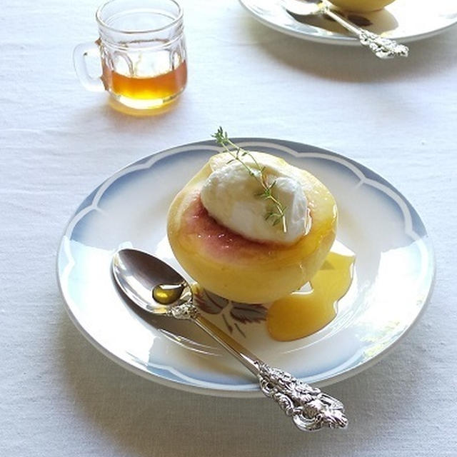 桃とヨーグルト ＆ 桃ネットのお約束♪